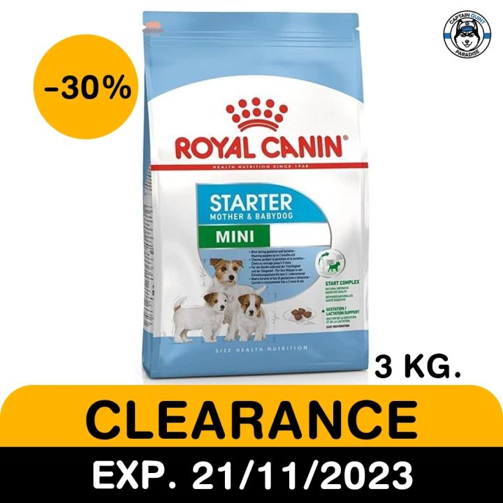 Royal Canin Mini Starter Mother &amp; Baby Dog 3kg. exp 21/11/2023