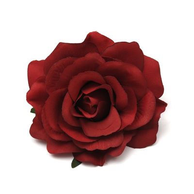 [AYIQ Flower Shop] 30ชิ้นหัวดอกไม้ไหมประดิษฐ์9ซม. สำหรับของตกแต่งงานแต่งงานกล่องกุหลาบแดงของขวัญพวงมาลัย DIY สมุดภาพดอกไม้ปลอมงานฝีมือ