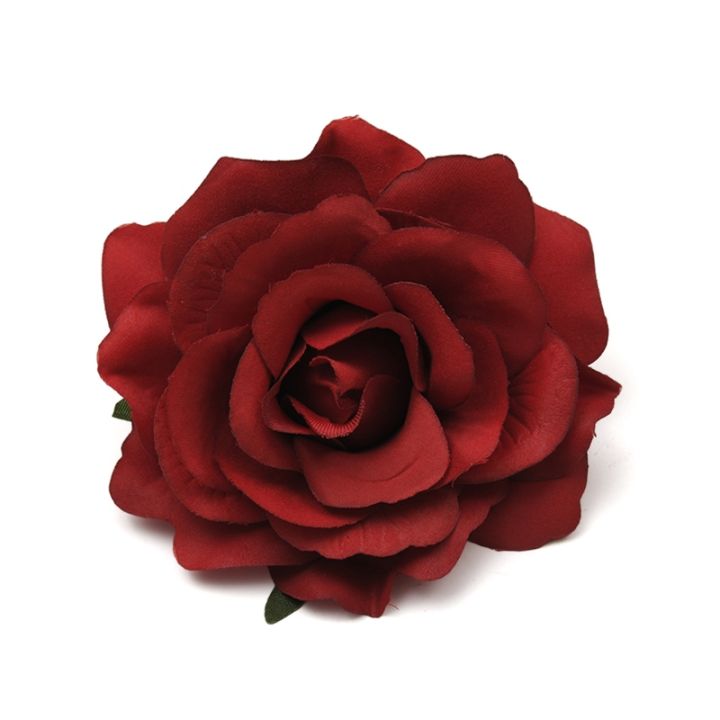 ayiq-flower-shop-30ชิ้นหัวดอกไม้ไหมประดิษฐ์9ซม-สำหรับของตกแต่งงานแต่งงานกล่องกุหลาบแดงของขวัญพวงมาลัย-diy-สมุดภาพดอกไม้ปลอมงานฝีมือ