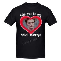 Twilight Saga Movie Edward Cullen Will You Be My Spider Monkey Tshirt Graphics Tshirt Brands Tee