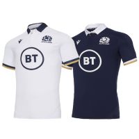 20-21 Scottish home and away football clothing shirt t-shirts with Scotland Rugby jersey against male