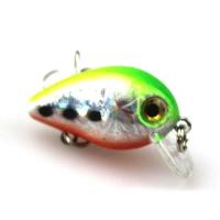 Crankbait ยากเหยื่อตกปลาแบบส่ายได้เครซี่ขนาดเล็ก1ชิ้น3ซม. 1.5ก. อุปกรณ์ตกปลาเหยื่อสั่นจากญี่ปุ่นเหยื่อตกปลาแบบว่ายน้ำได้เหยื่อล่อปลาเทียม