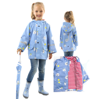 Raincoat Kids Girls Jacket Coat Rainsut Double Layer Windbreaker Pineapple Outdoor Waterproof Rain Coat Raincoat Children