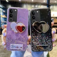 เคสมือถือสำหรับ VIVOV29E V29 Pro กลิตเตอร์เนื้อนุ่มโปร่งใสฝาหลังลายน่ารักกระจกแต่งหน้าดวงดาวบนดวงจันทร์สำหรับ VIVO V29 Pro V29E เคสใส่โทรศัพท์