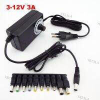 Universal Adjustable CCTV Power Supply Adapter AC 100-240V to DC 3-12V 3A 36W Charger 5.5x2.1mm Jack Plug DC Female Connector E1 YB23TH