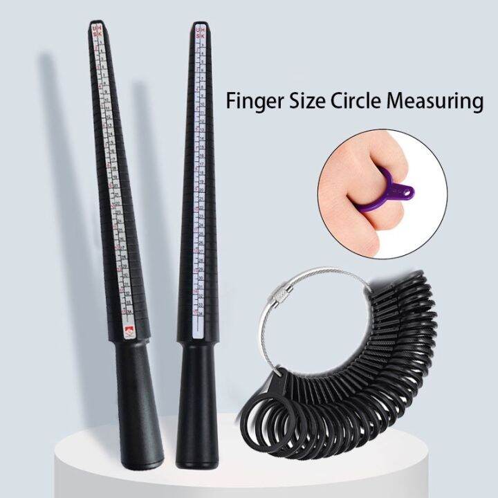 1 Set Ring Sizer Finger Sizing jewelers Measuring Stick Metal finger