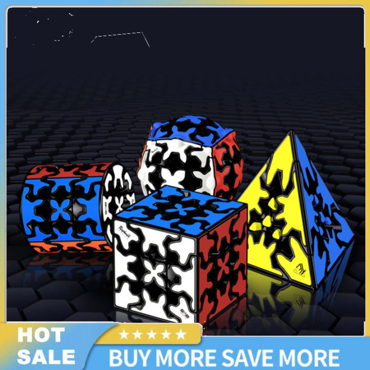 qiyi-magic-cube-gear-cube-3x3-gear-ball-shaped-smooth-cube-ของเล่นเกมระดับมืออาชีพ