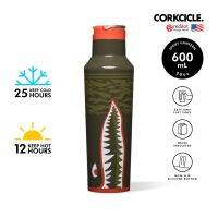 CORKCICLE : ขวดสแตนเลสสูญญากาศ 3 ชั้น ความเย็นได้นานถึง25ชม.ความร้อนได้12ชม 600ML SPORT CANTEEN - STANCE WARBIRDS 20OZ