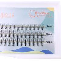 ขนตาตุ๊กตาบาร์บี้จำลองธรรมชาติ Grafted Single Cluster Segmented Eyelashes