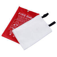 ผ้าห่มกันไฟไฟเบอร์กลาส Fire Flame Retardant Emergency Survival Fire Shelter Safety Cover Fire Emergency Blanket 1M x 1M-Rendd