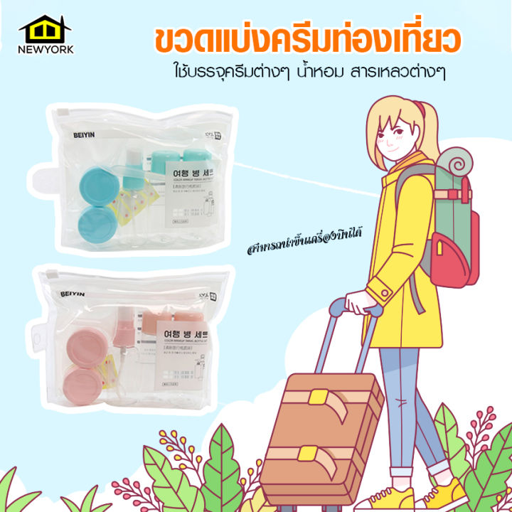 newyorkbigsale-ชุดขวดสเปรย์-ขวดแบ่งครีมท่องเที่ยว-ชุดเช็ตขวดสเปรย์เปล่าขนาด3ชิ้น-ชุดขวดพกพา-no-y1571