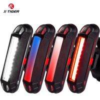 X-TIGER Cycling Flashlight Bike Tail Light IPX5 Waterproof 500mAh MTB Bicycle Rear Light USB Charging 5 Modes With COB Lamp