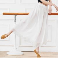 ♞✙ Dancers Song Dance Pants Womens Classical Dance Double Layer Elegant Chiffon Loose Wide Leg Pants Yarn Pants Yoga Practice Pants