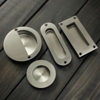 【CW】Hot Stainless Steel Door Handle Flush Recessed Pull Circular Oval Rectangular Hardware Drawer Embedded For Home Tools Free Ship