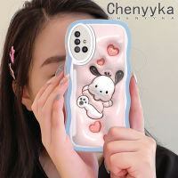 Chenyyka เคสปลอกสำหรับ Samsung กาแลคซี A51 4G A51 5G เคส M40s 3D ลายการ์ตูนน่ารัก Pochacco สีสันสดใสขอบนุ่มเคสโทรศัพท์แบบใสกรอบซิลิโคนที่สร้างสรรค์เคสโปร่งใสป้องกันการกระแทกเลนส์กล้องถ่ายรูป