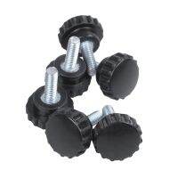 6 Pcs M4x10 Threaded Knurled Thumbscrew Grip Knobs Thumb Screw