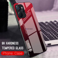 Realme 10T 5Gเคสโทรศัพท์ใหม่10T 5G เคสกระจกเทมเปอร์ฝาครอบด้านหลังกันกระแทกไล่ระดับสีฝาครอบด้านหลังป้องกันทุกส่วนของเครื่อง