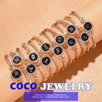 แฟชั่นเกาหลีหยดน้ำมัน12กลุ่มดาวทอง Rhinestone สร้อยข้อมือผู้หญิง COCOJEWELRY