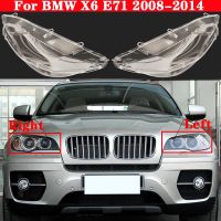 ปกสำหรับ BMW เลนส์ไฟหน้าหน้ารถ E71 X6 2008-2014 Xdrive 35I/40I/50I กระจกกรอบโคมไฟโคมไฟหลอดไฟหน้า