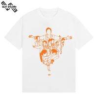 【HOT】เสื้อยืดฤดูร้อนเสื้อยืดแนวสตรีท ตรงไปตรงมา หน้าหลัง สีขาว ผ้านุ่มs-5xlเสื้อแขนสั้น100%cotton