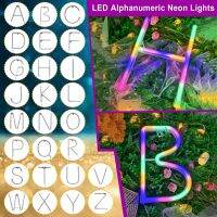 26 Alphanumeric Led Colorful Neon Lighting Lights Sign Modeling Lights Decorating Weddings Supplies Señal De Neón In Stock