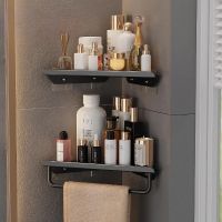 Toilet Corner Wall Shelf Toilet Wall No-Punch Triangle Shelf Toiletries Shelf Kitchen Triangle Storage Shelf