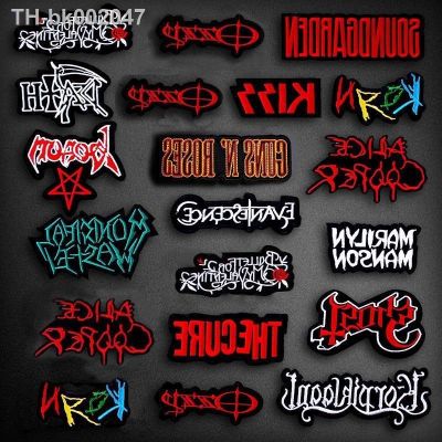 ✺ PUNK Band DIY Iron On Embroidered Badges Hippie Patches For Clothes Stickers