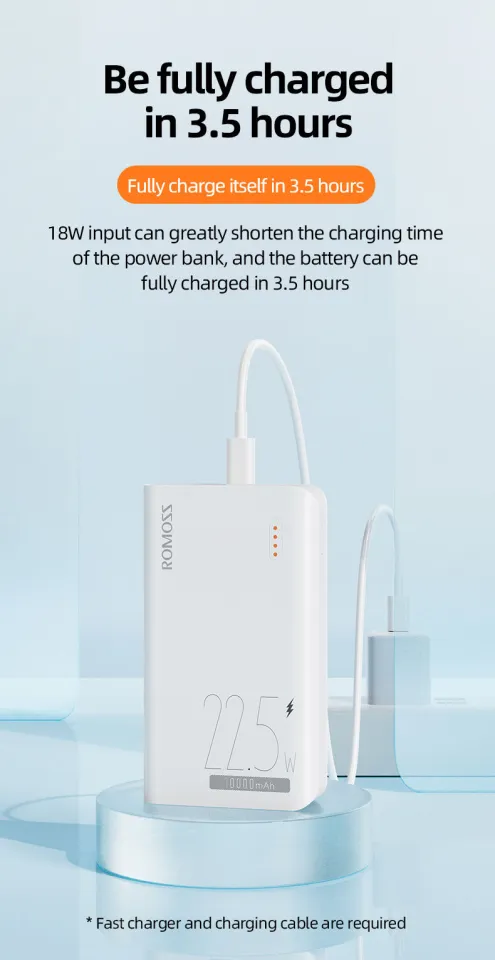 Romoss 4SF Power Bank 22.5W 10000mAh Powerbank Portable Charger
