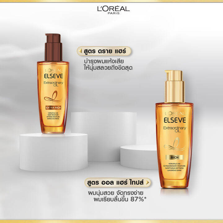 loreal-ลอรีอัล-เอ็กซ์ตรอว์ดินารี่-ออยล์-ทุกสูตร-มี-2-ขนาด-30ml-100ml-บำรุงผม-น้ำมันใส่ผม-เซรั่มบำรุงผม-ช่วยให้ผมนุ่มสวย-เรียบลื่น-จัดทรงง่าย