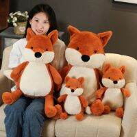 35-90Cm Soft Fluffy Fox Plush Toy Cute Cartoon Animal Fox Stuffed Doll Girls Lover Valentines Gift Kawaii Sofa Decor Pillows