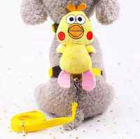 Kutiepom ชุดสายรัดอกพร้อมสายจูง มีตุ๊กตาข้างหลัง Cute Pet Harness with a doll