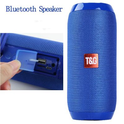 Portable Speaker Wireless Bluetooth-compatible Column Waterproof Outdoor USB AUX TF FM Radio Subwoofer Loudspeaker caixa de som Power Points  Switches