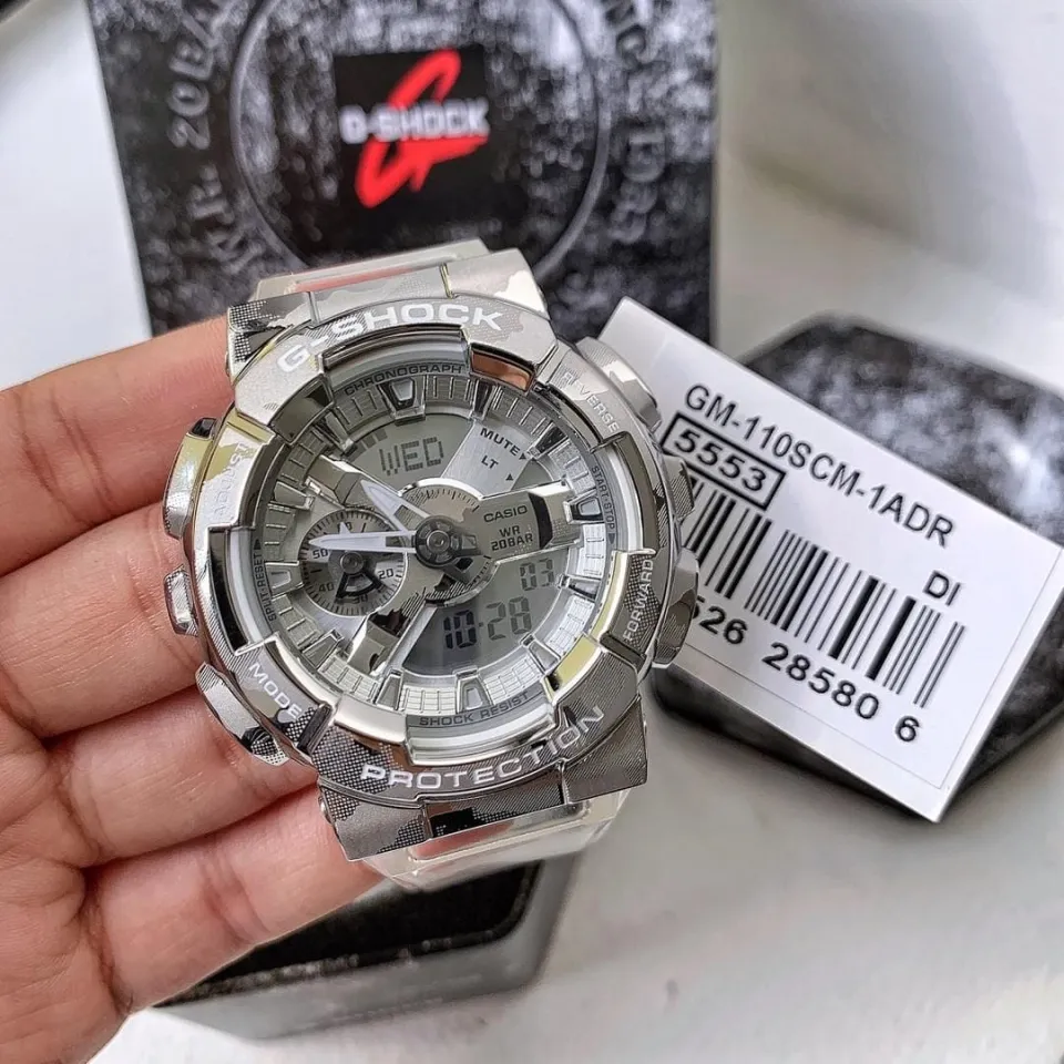 OFFICIAL WARRANTY) Casio G-Shock GM-110SCM-1A Transparent