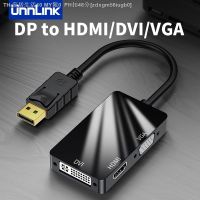 【CW】▧  Unnlink 3 In 1 Out Thunderbolt to DVI Converter 1080P Displayport Cable Hub for MacBook Air