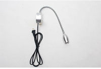 LED Hose Wall Lamp 3W Flexible Bedside Book Light US EU UK Cord Plug Night Lights Reading Lamps Working Study Painting AC90~265V