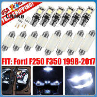 【2023มกราคม New】16Pcs ไฟ Led หลอดไฟ Combo Kit 12V 6000K 600lm หลอดไฟภายในอาคารสำหรับ1999-2017 Ford F250 F350