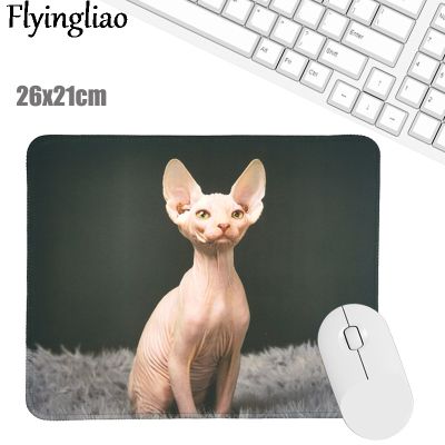 （A LOVABLE） Hairless Sphynx CatOfficePad Kawaii LaptopMat Anti Slip Desk MatsDesk Pad Wrist Rest