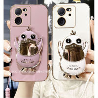 Phone Case เคส Xiaomi 13T Xiaomi13T Pro 5G เคสเคลือบอิเล็คโทรเพลทขายึดเป็ดน่ารักพร้อมเคสนิ่มมีสายคล้องสั้น Xiaomi13TPro 2023