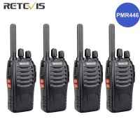 J46 Retevis วิทยุสื่อสาร4ชิ้นวิทยุสื่อสารแบบพกพา PMR446 H777พลัสรักษาความปลอดภัยในซูเปอร์มาร์เก็ตร้านอาหารของโรงแรมวิทยุสองทาง