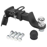 General Auto Trailer Hook Adjustable 2-Inch Off-Road Modify Accessories Anti-Theft Trailer Hitch Ball Mount Steel Tow Stow Hitch