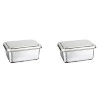 Stainless Steel Fresh-Keeping Box Storage Box with Lid Food Storage Box Cooking Ingredient Packaging Box