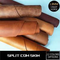 【hot】 12 colors crazy horse natural skin for leather 1.8 mm vegetable tanned genuine shoes