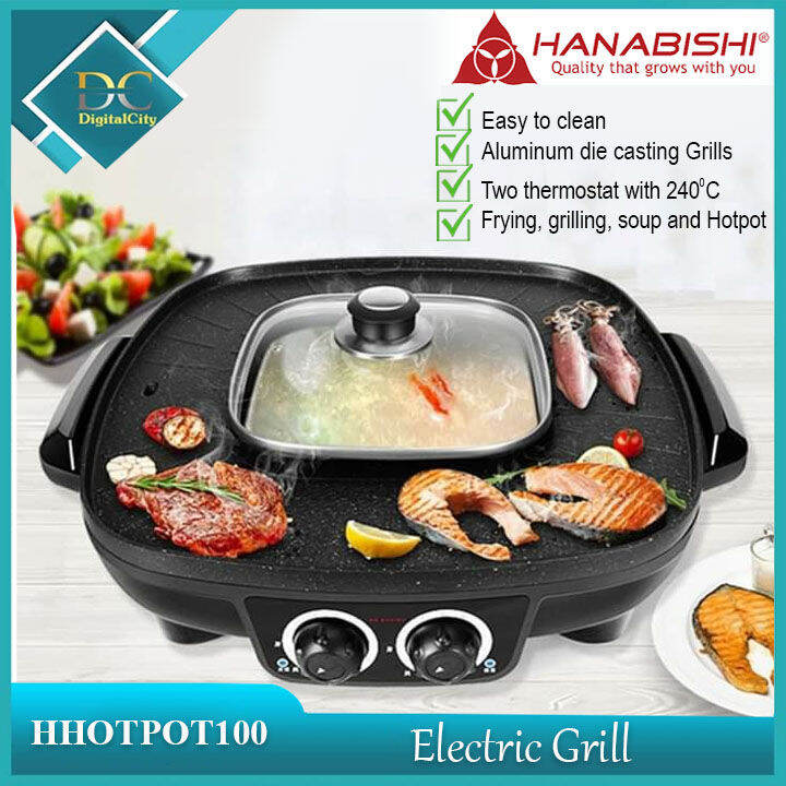 Hanabishi HHOTBBQ 100 Hotpot BBQ Griller Lazada PH