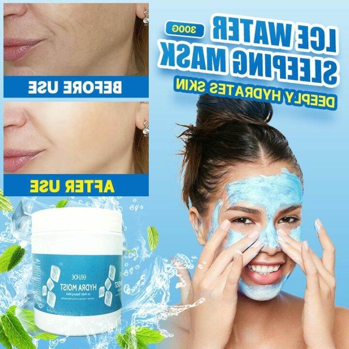 hydra moist sleeping mask moisturizer face skincare whitening glass