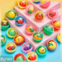 ✨ Konka Gacha ยางลบผลไม้สุดสร้างสรรค์แบบสุ่มยางลบขนาดเล็กสำหรับเด็กเครื่องเขียนสำหรับโรงเรียนสำนักงานอุปกรณ์แก้ไขยางสำหรับเด็ก