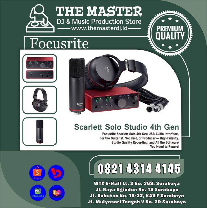 Focusrite Studio Bundle Focusrite Scarlett Solo Studio Pack