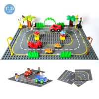 Highway Road Baseplate With Brick Series City Street Base Plate Big Building Blocks Assembled Educational Toys Children Gift