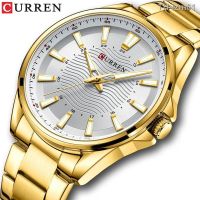 ⌚ นาฬิกา CURREN card Ryan 8424 waterproof quartz watches wave grain steel band men business fashion