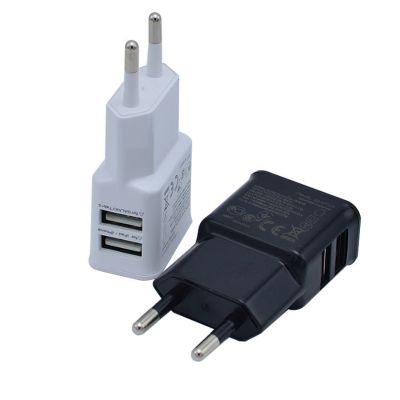 Mobile Phone Charger Dual USB EU Charger Plug Travel Wall Charger Adapter For iPhone 8 7 Samsung Xiaomi Universal Phone Charger