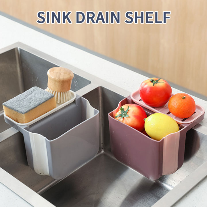 kitchen-organizer-corner-sink-drain-shelf-brush-storage-with-suction-cup-pp-bathroom-sponge-holder-food-residue-filter-portable